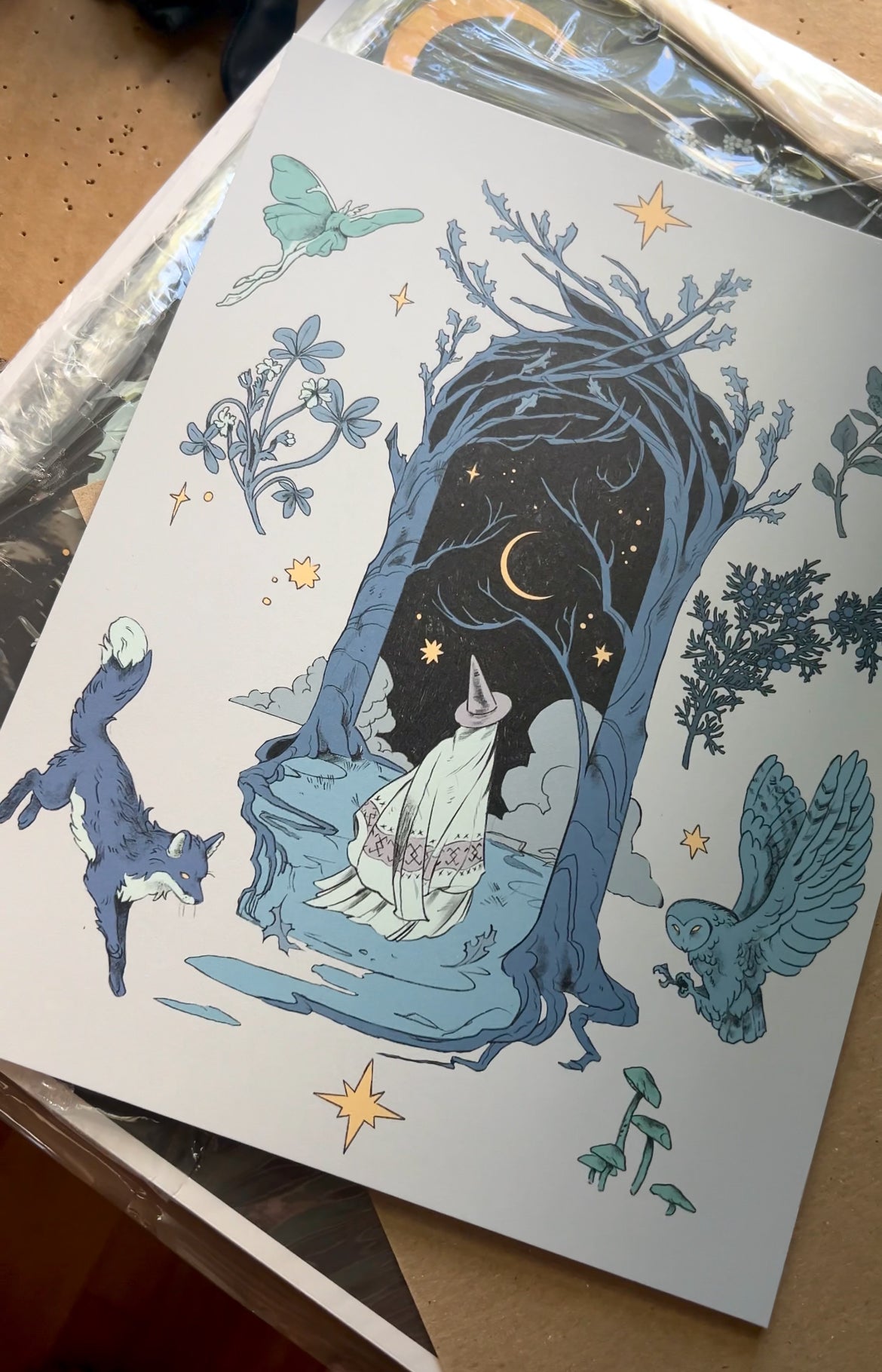 Witch Walk (Light Version) Art Print