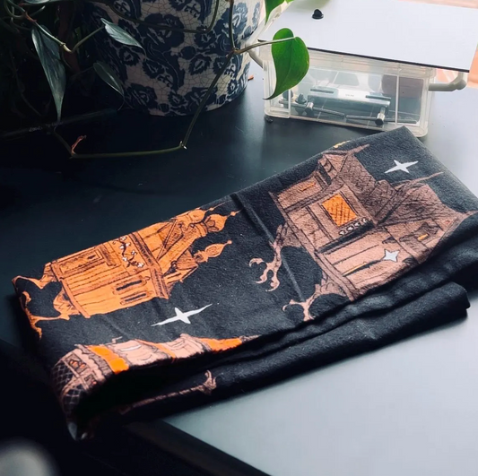 Baba Yaga Houses Cotton Tea Towel