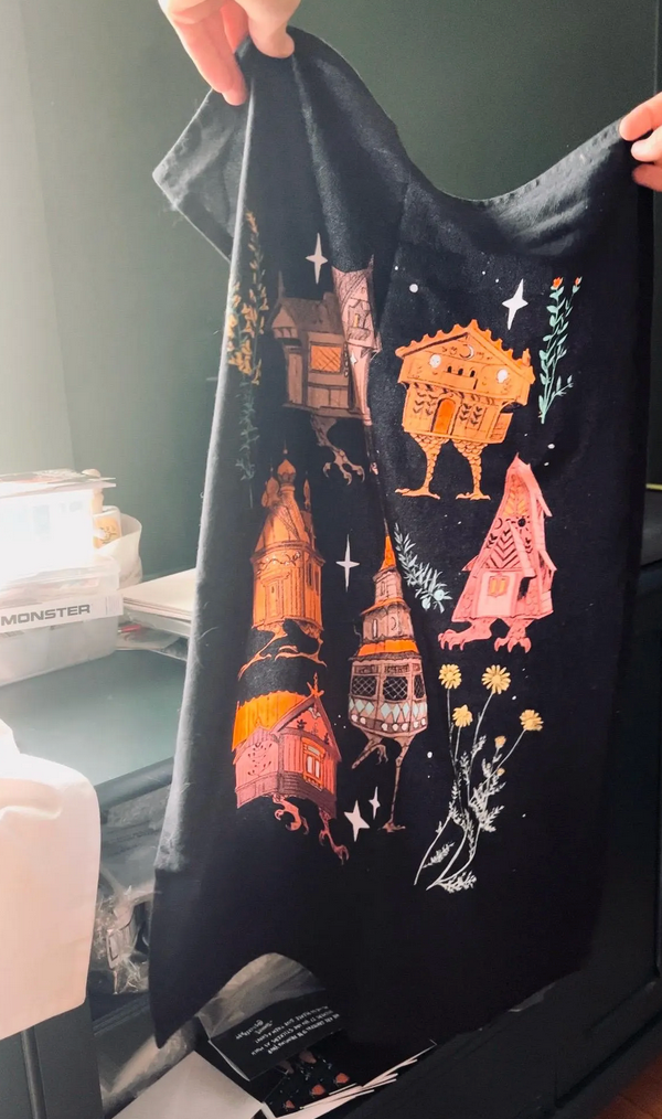 Baba Yaga Houses Cotton Tea Towel