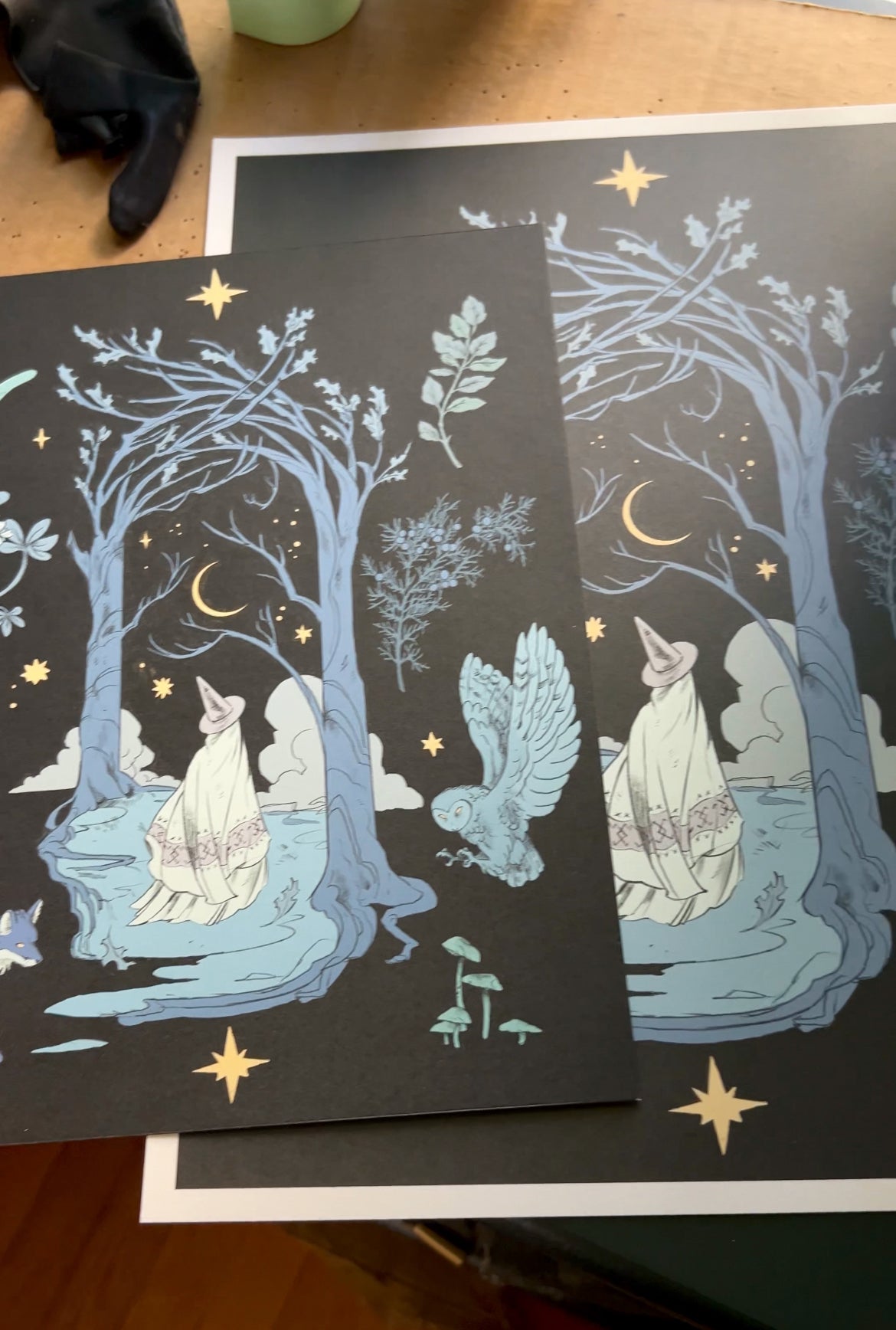 Witch Walk (Dark Version) Art Print