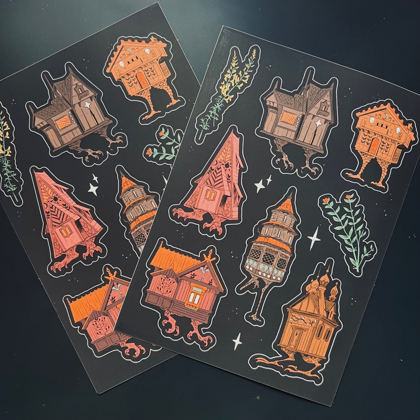 Baba Yaga House Sticker Sheet