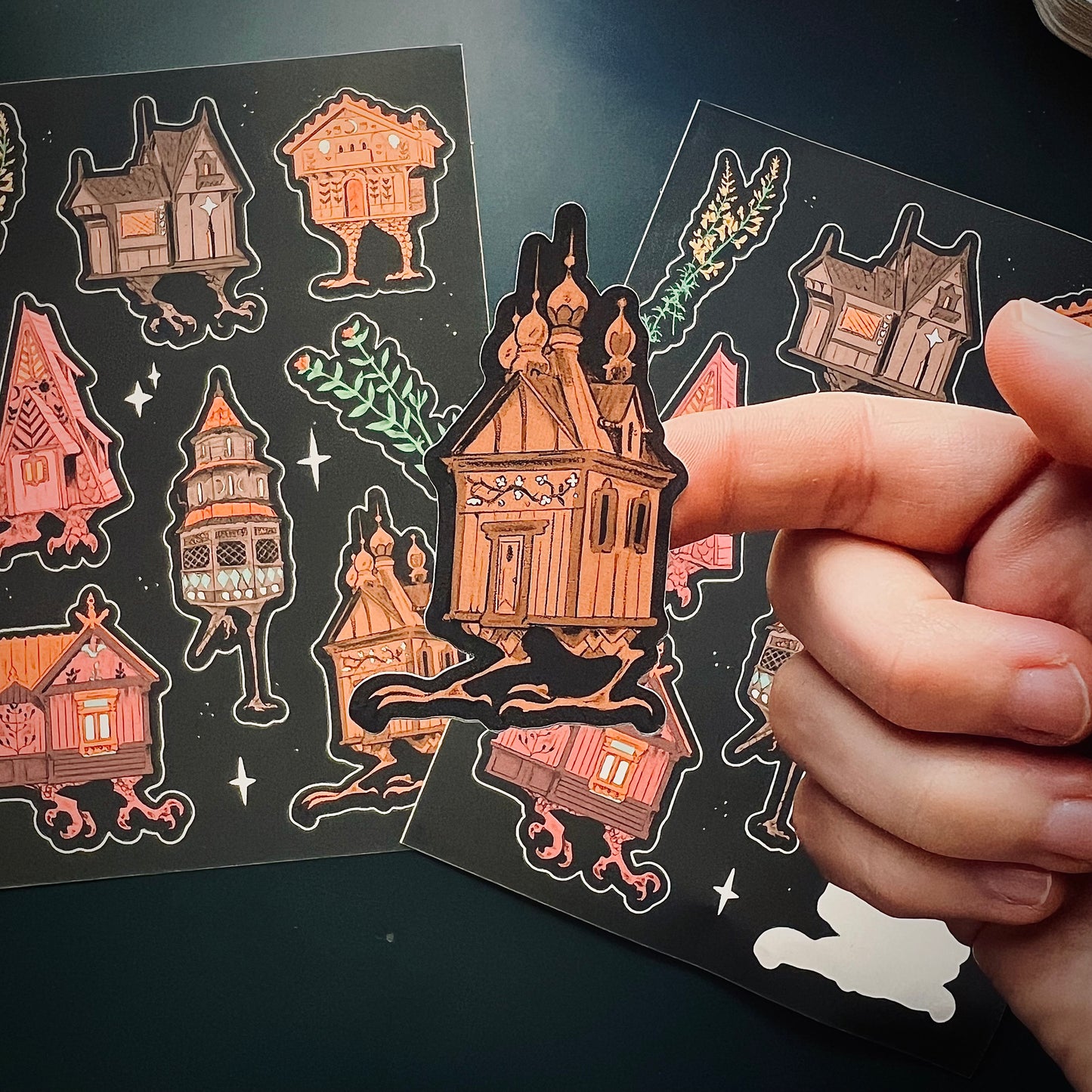 Baba Yaga House Sticker Sheet