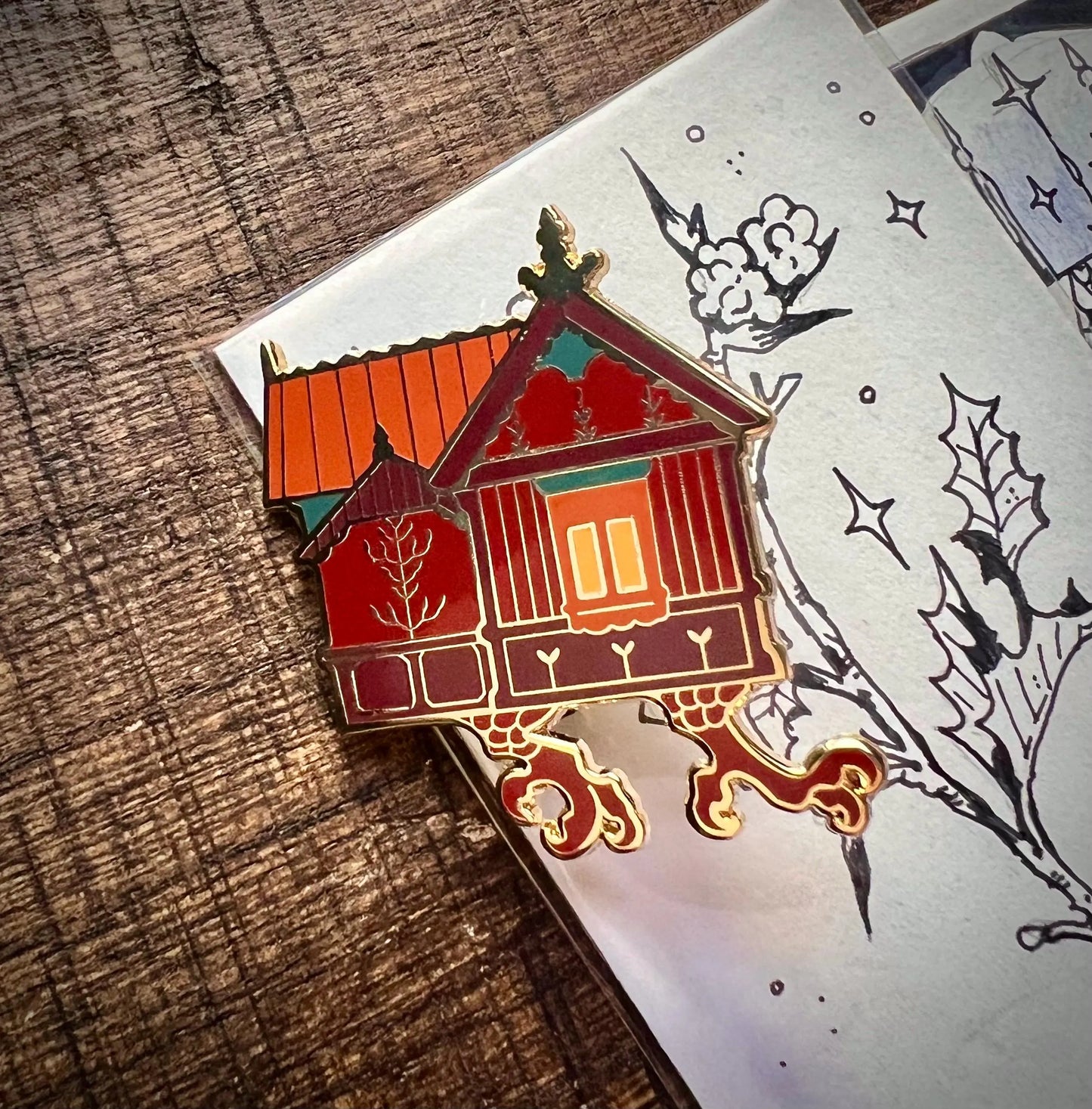 Baba Yaga House Pin