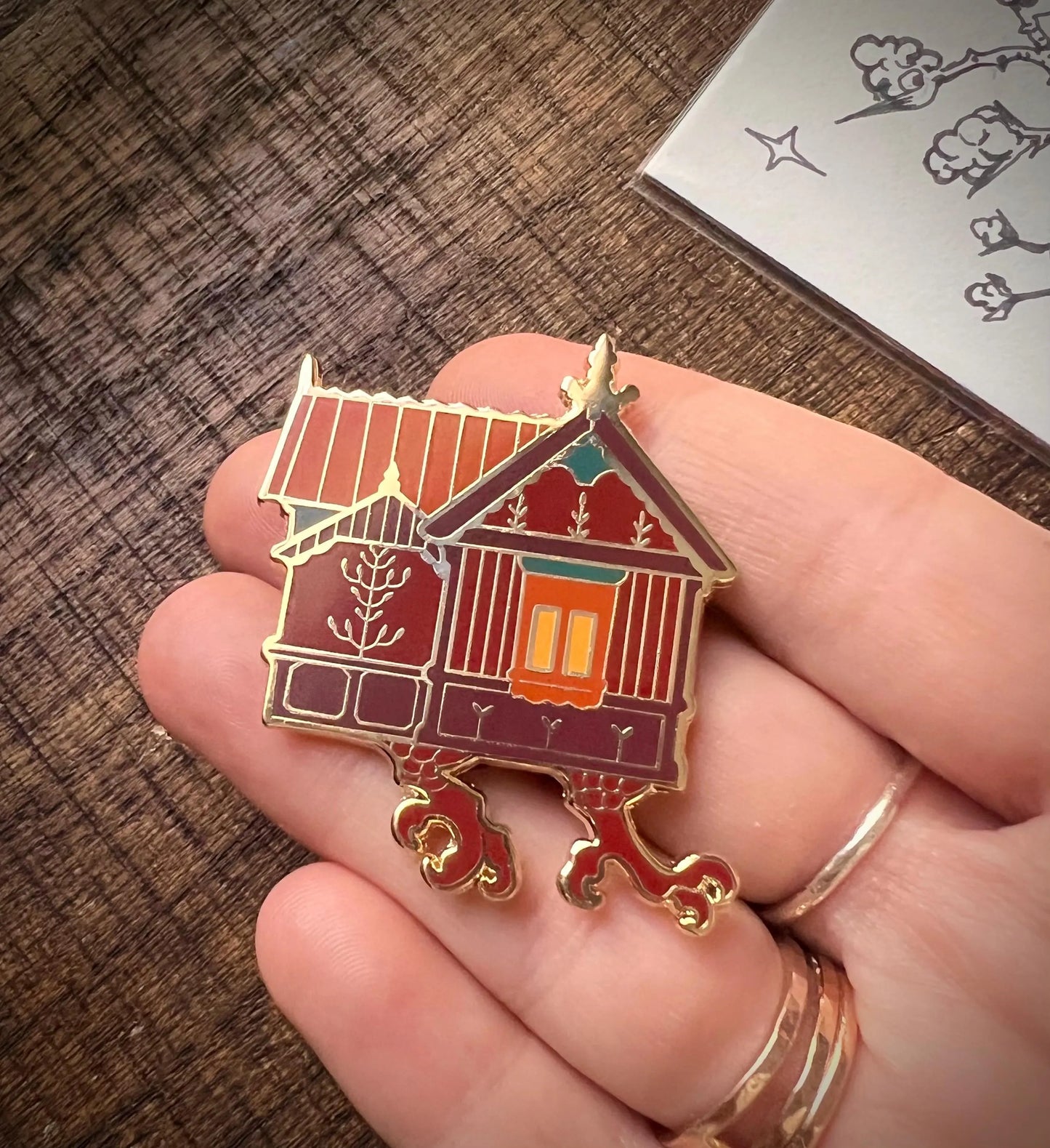 Baba Yaga House Pin