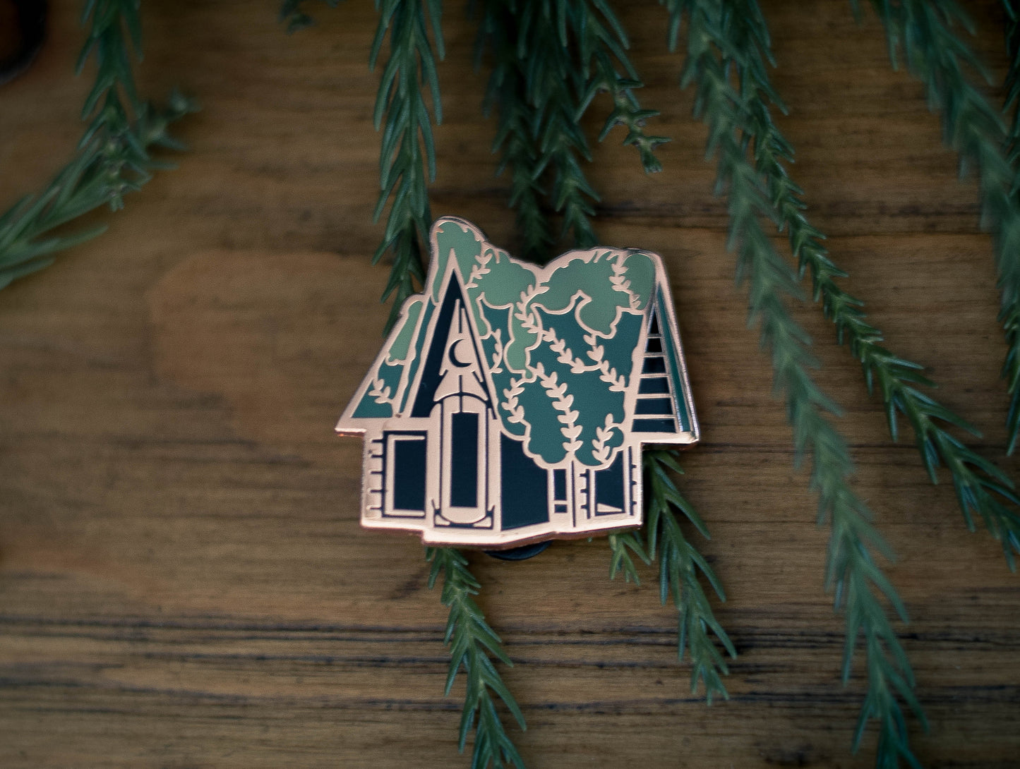 Witch Cottage Enamel Pin