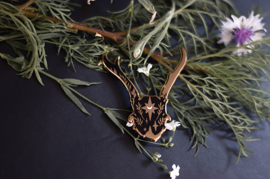 Deer Skull Pin