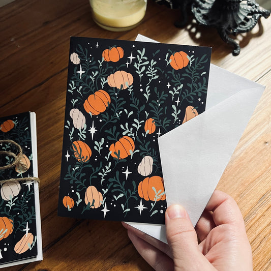 Pumpkin Garden Greeting Card Pack (set of 5)