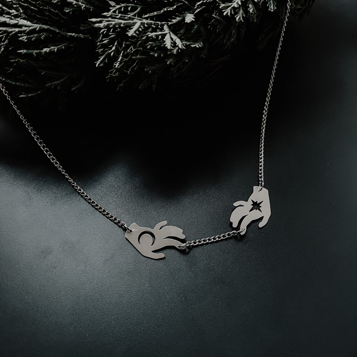 Summoning Hands Steel Necklace